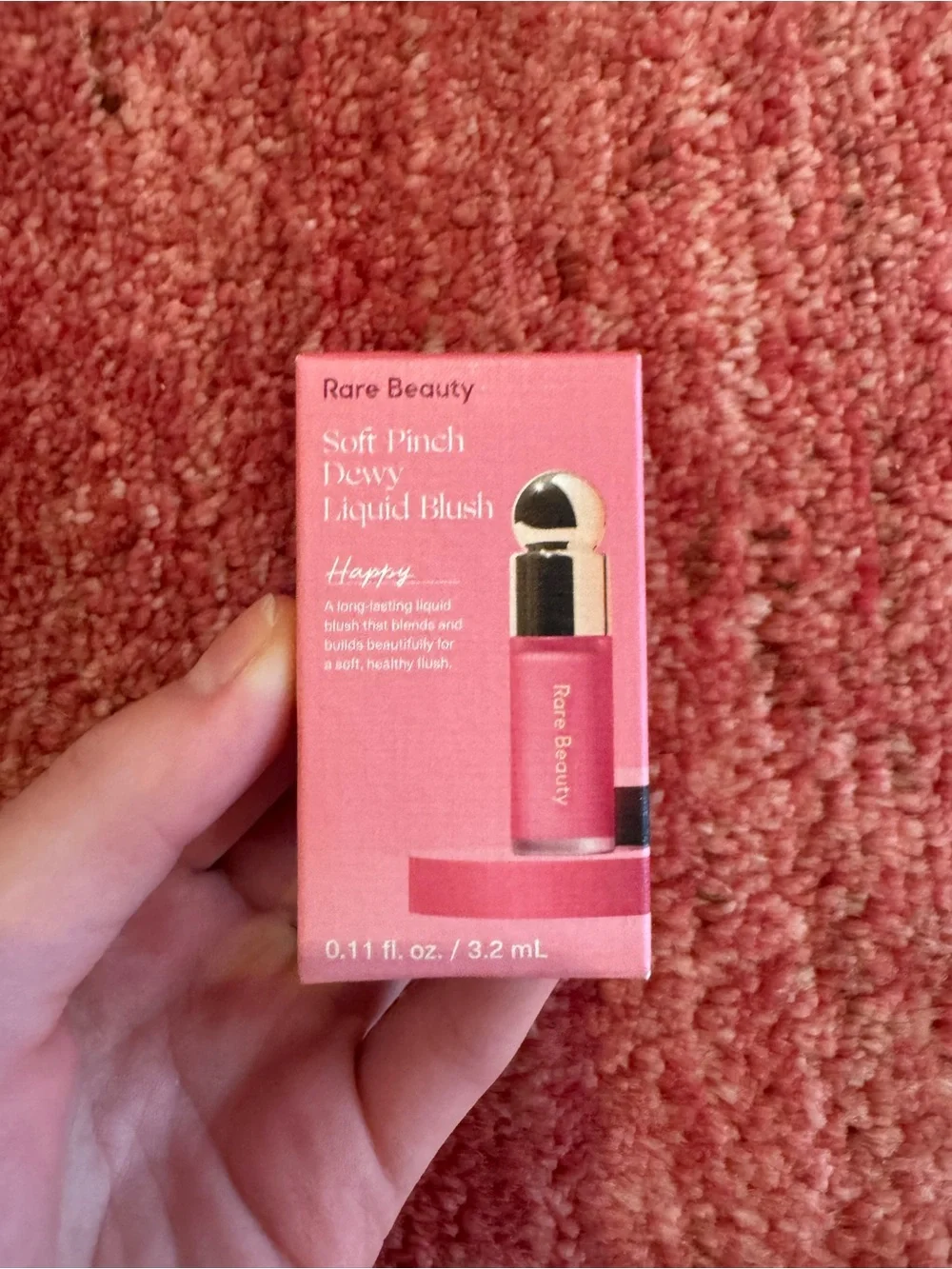 Rare Beauty Soft Pinch Liquid Blush — Pink (Happy) mini 0.11oz/3.2mL